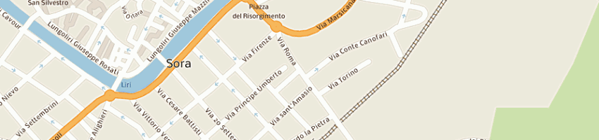 Mappa della impresa pompilio geom francesco francesco bruno a SORA