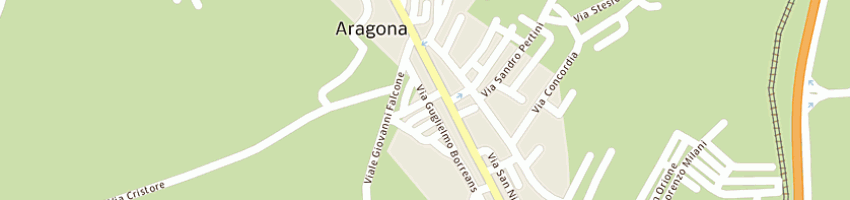Mappa della impresa cacciatore salvatore a ARAGONA