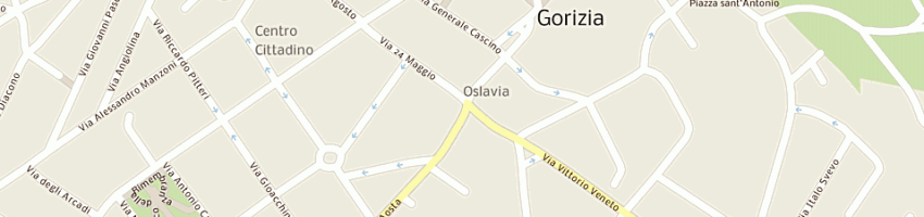 Mappa della impresa fioreria goriziana a GORIZIA