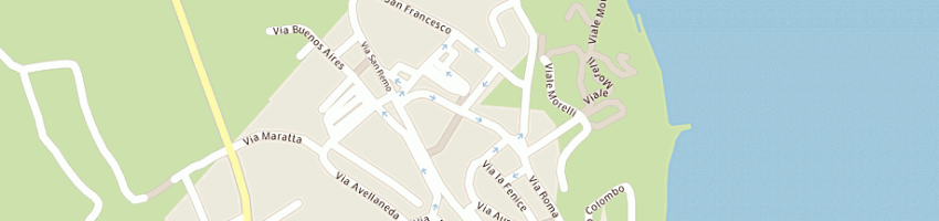 Mappa della impresa alimentari di giulietti massunta a NUMANA