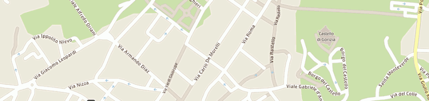 Mappa della impresa bar al commercio a GORIZIA