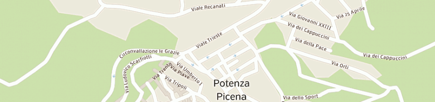 Mappa della impresa berrettoni di berrettoni nicolino e c snc a POTENZA PICENA