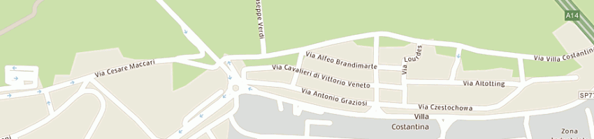 Mappa della impresa pro stampi di cantarini davide e c sas a LORETO