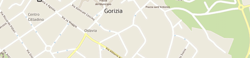 Mappa della impresa tappezzeria pavesi di pavesi cristina e c snc a GORIZIA