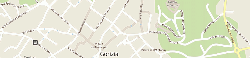 Mappa della impresa montagner angelo a GORIZIA
