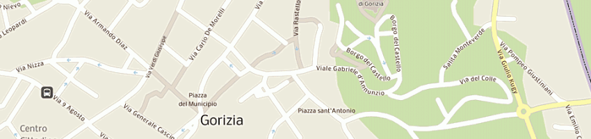 Mappa della impresa trattoria alla delizia a GORIZIA