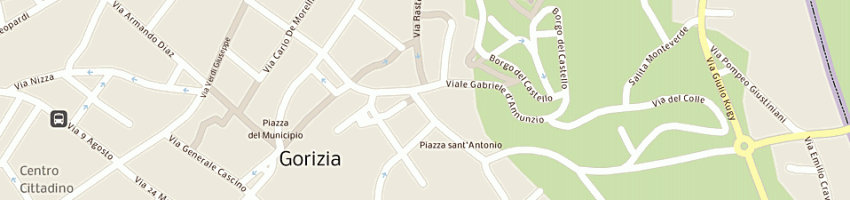 Mappa della impresa polizia a GORIZIA