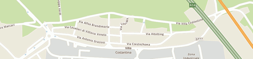 Mappa della impresa cartolibreria di zaccari vittoria a LORETO