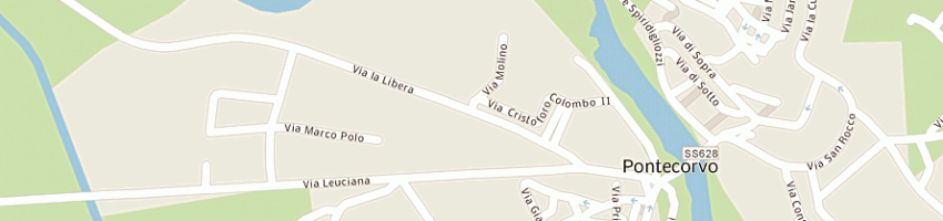 Mappa della impresa lombardi magazzini srl a PONTECORVO