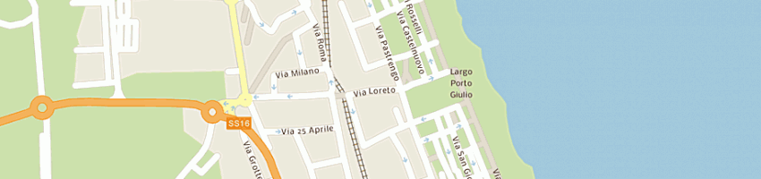 Mappa della impresa ristorante asia di qiu yongzhu e c sas a PORTO RECANATI