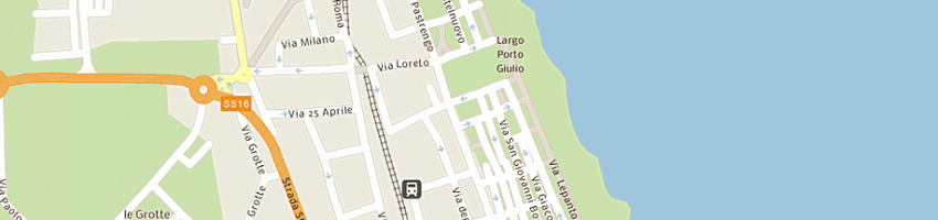 Mappa della impresa ristorante pizzeria webster hall di caporalini rita e c snc a PORTO RECANATI