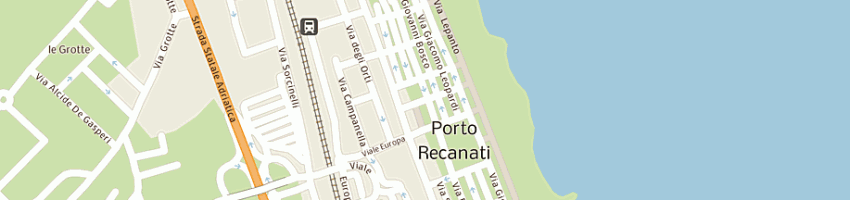 Mappa della impresa ristorante il veliero di solazzo antonio a PORTO RECANATI
