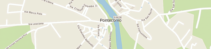 Mappa della impresa f e p supermercati srl a PONTECORVO