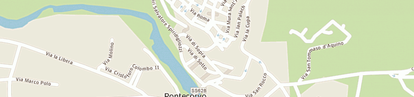Mappa della impresa curia vescovile a PONTECORVO
