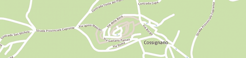 Mappa della impresa poste italiane spa a COSSIGNANO