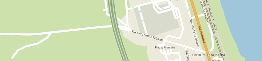 Mappa della impresa vetreria artigiana a POTENZA PICENA