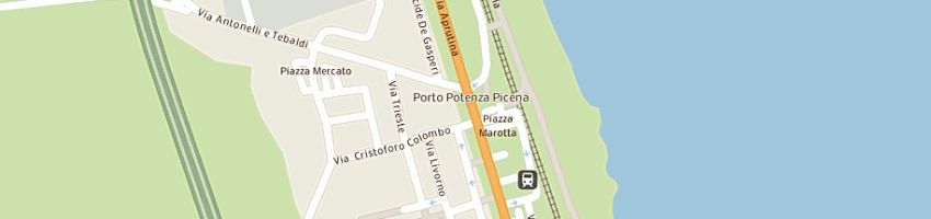Mappa della impresa cellini bgianfranco e c (sas) a POTENZA PICENA