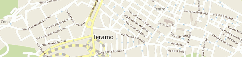 Mappa della impresa ristorante osteria strabacco a TERAMO