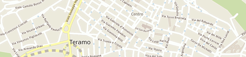 Mappa della impresa la bottega del parco srl a TERAMO