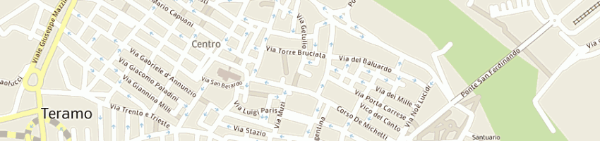 Mappa della impresa parisse fabiana e c sas a TERAMO