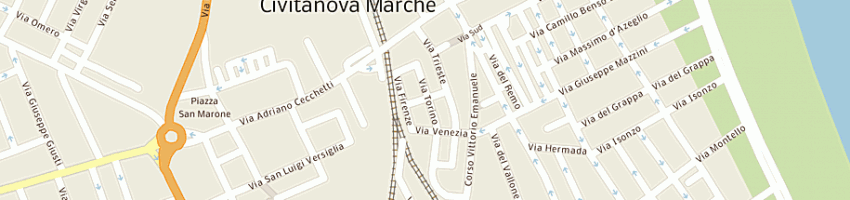 Mappa della impresa di rosa capparuccini marilena a CIVITANOVA MARCHE