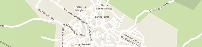 Mappa della impresa giusi viaggi e turismo di campanella giuseppina a RACALMUTO