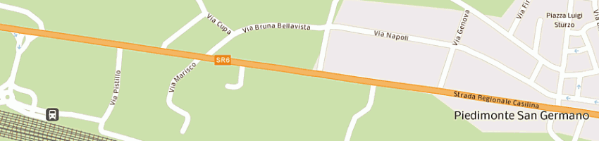 Mappa della impresa centri di bellezza yves rocher italia yram srl a PIEDIMONTE SAN GERMANO