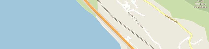 Mappa della impresa bar la voce della luna a TRIESTE