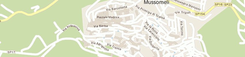 Mappa della impresa chichibio pizzeria pab a MUSSOMELI
