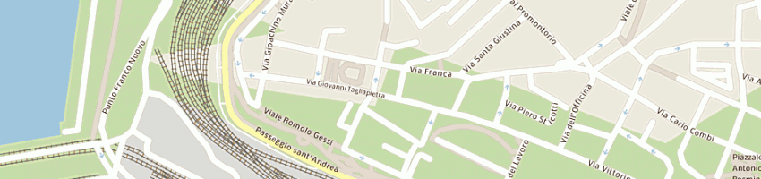 Mappa della impresa drogheria profumeria komauli sas a TRIESTE