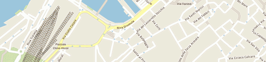 Mappa della impresa oltremare a TRIESTE