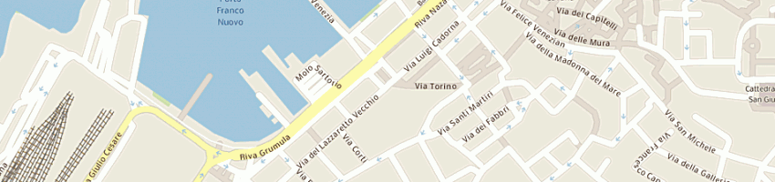 Mappa della impresa farmacia al s andrea a TRIESTE