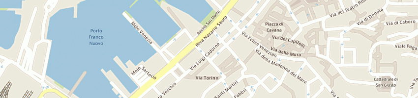 Mappa della impresa studio associato bellinello e giubilo a TRIESTE