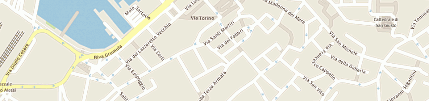 Mappa della impresa blu rent di benvenuto luca e c sas a TRIESTE