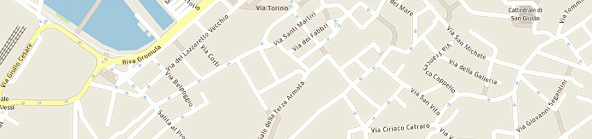 Mappa della impresa nova tappezzeria triestina di notarstefano massimo a TRIESTE