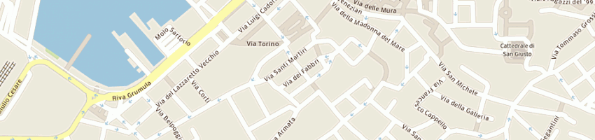 Mappa della impresa costa roberto a TRIESTE