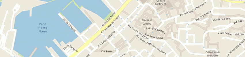 Mappa della impresa secor costruzioni e ristrutturazioni edili di nunzio maglione a TRIESTE