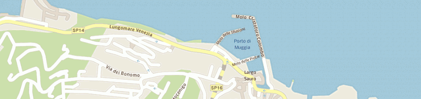 Mappa della impresa circolo della vela di muggia a MUGGIA