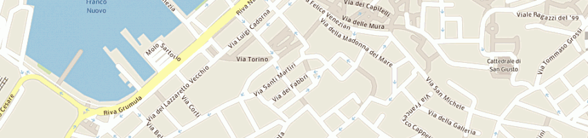 Mappa della impresa julia parcheggiatori soc coop a TRIESTE