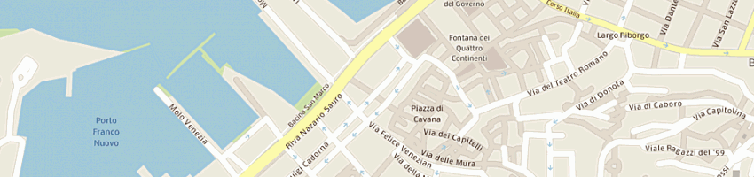 Mappa della impresa elettrauto cadorna a TRIESTE