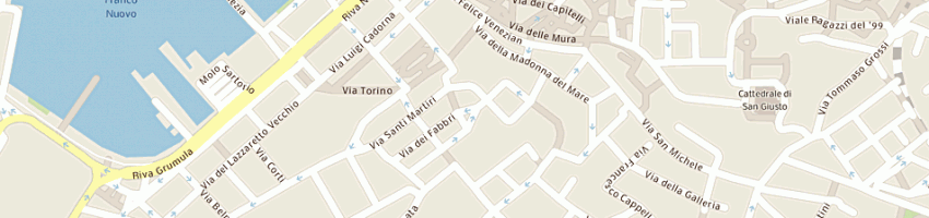 Mappa della impresa franco pace reporter e partners srl a TRIESTE