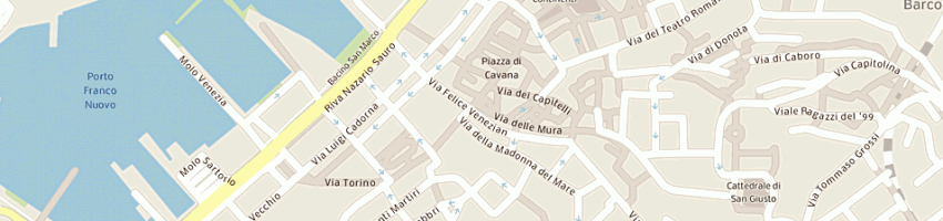 Mappa della impresa sagittario a TRIESTE