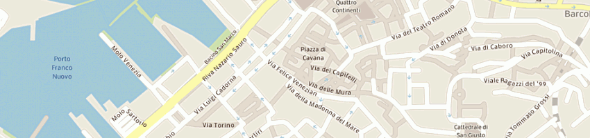Mappa della impresa l'angolo del pane a TRIESTE