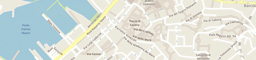 Mappa della impresa a lume di candela a TRIESTE
