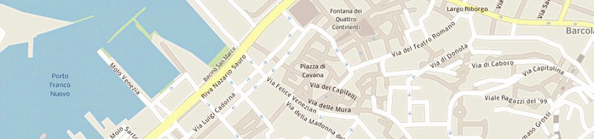 Mappa della impresa bar porta marina a TRIESTE