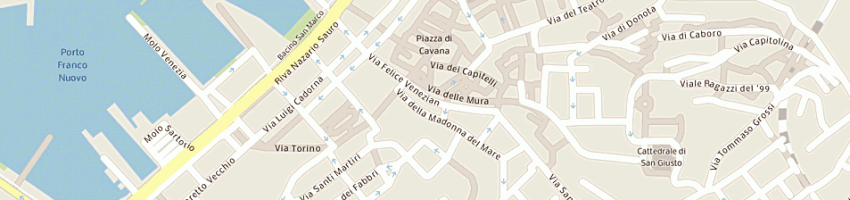 Mappa della impresa osteria de giulio a TRIESTE