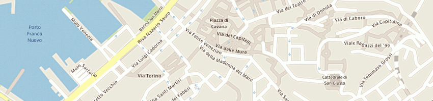 Mappa della impresa l'albero nascosto sas di stock aldo e c a TRIESTE