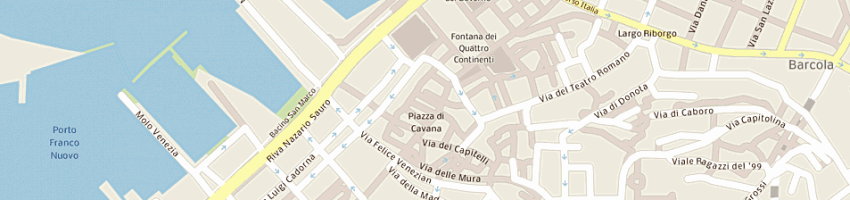 Mappa della impresa dea calzature eleganti (sas) a TRIESTE