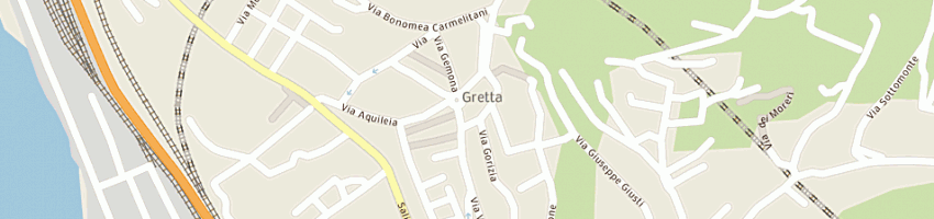 Mappa della impresa farmacia di gretta umberto rubino a TRIESTE