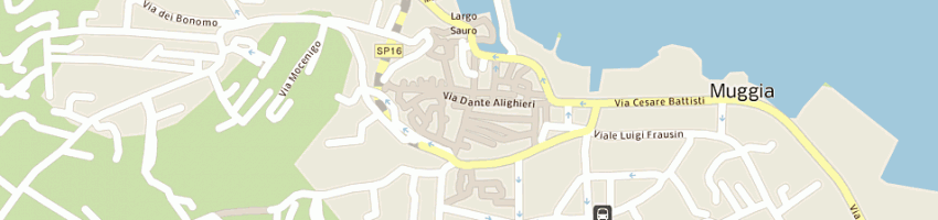 Mappa della impresa panificio elzeri sas di stefano elzeri e massimo a MUGGIA